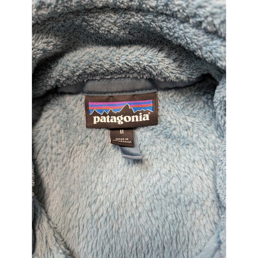 Patagonia Fuzzy Fleece Pull Over jacket/sweatshirt; Women's Medium; Teal - Picture 3 of 10
